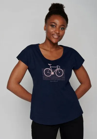 GreenBomb GREENBOMB Bike Streak Cool - Sportliches T-Shirt aus Bio-Baumwolle / hochwertiger Print / GOTS / Fair & Vegan