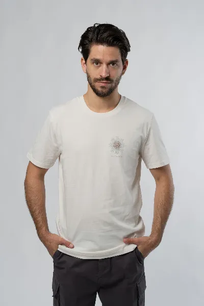GREEN SHIRTS Sea Flower Vintage White Männer T-Shirt
