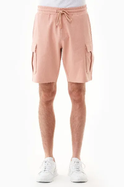 ORGANICATION ORGANICATION Herren vegan Cargo Sweatshorts Staubig-Rosa