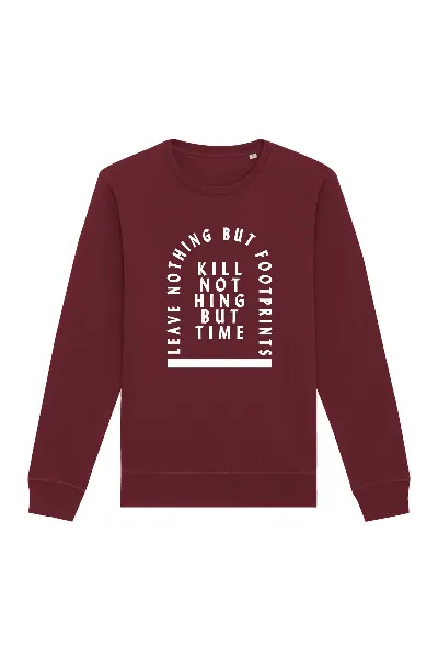 Oat Milk Club Oat Milk Club Damen vegan Sweatshirt Kill Nothing But Time Bordeaux