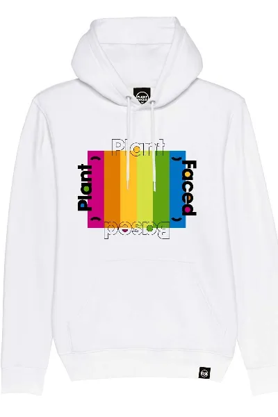Plant Faced Clothing Plant Faced Clothing Damen vegan Hoodie Plant Based Rainbow