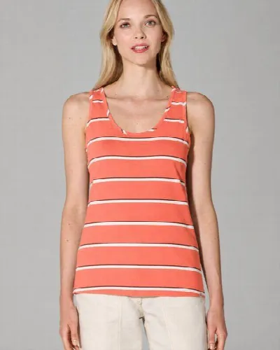 HempAge HempAge Damen Streifen Top Hanf/Biobaumwolle