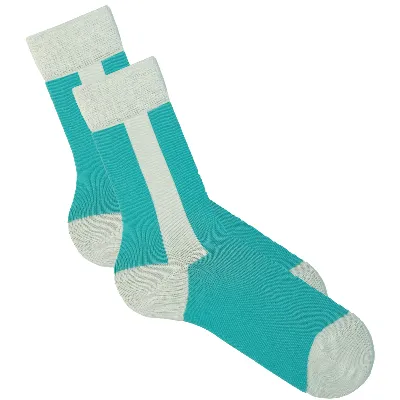 Living Crafts LIVING CRAFTS - Unisex Socken - Blau (87% Bio-Baumwolle; 12% Polyamid (recycelt); 1% Elasthan), Nachhaltige Mode, Bio Bekleidung