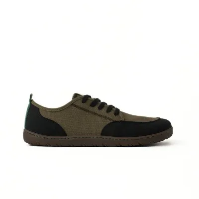 Vesica Piscis Footwear Vesica Piscis Footwear CLAXTON Vegan barefoot black-khaki