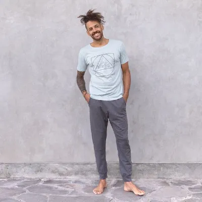 Jaya Jaya ADI MELANGE - Männer/Damen - Sweathose mit Taschen für Yoga/ Freizeit Biobaumwolle