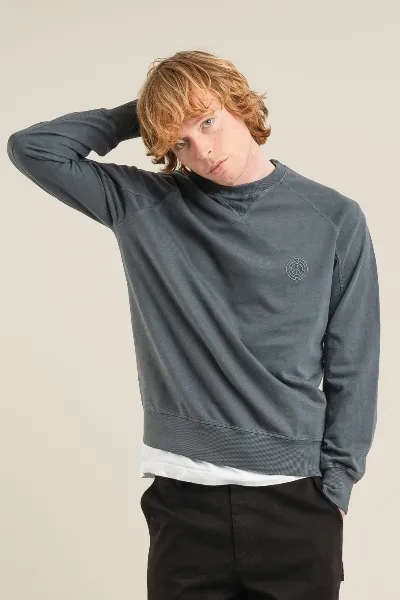 KOMODO KOMODO Herren vegan Sweatshirt Anton Washed