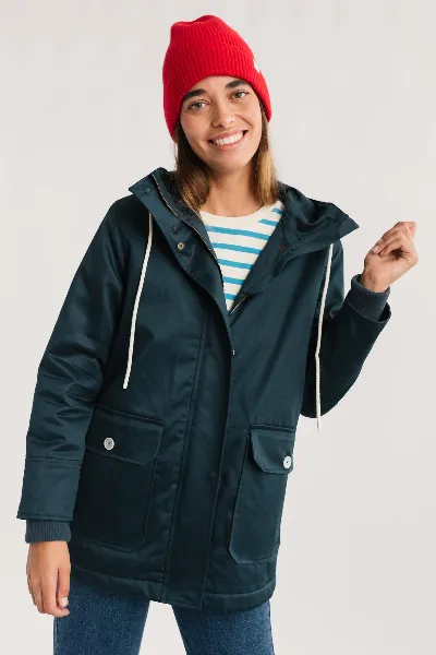 TWOTHIRDS TWOTHIRDS Damen vegan Jacke Sandymount Canvas Navy