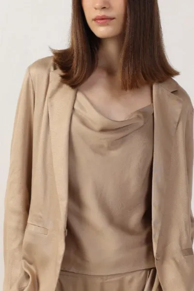 Neu Nomads Neu Nomads Damen vegan Top Camisole Cowl Neck Goldie