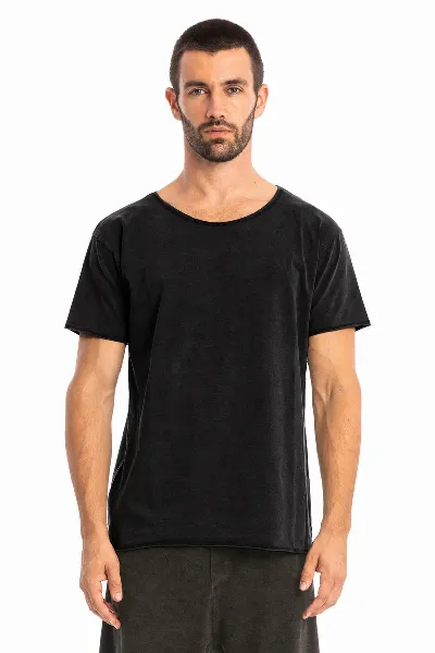 RAVENS VIEW IBIZA RAVENS VIEW IBIZA Herren vegan T-Shirt Cut Black