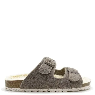 thies Vegane thies ® Recycled Plush PET Bio Sandale aus rec. PET & Biobaumwolle