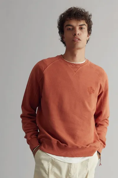 KOMODO KOMODO Herren vegan Sweatshirt Herren Anton Clay Orange