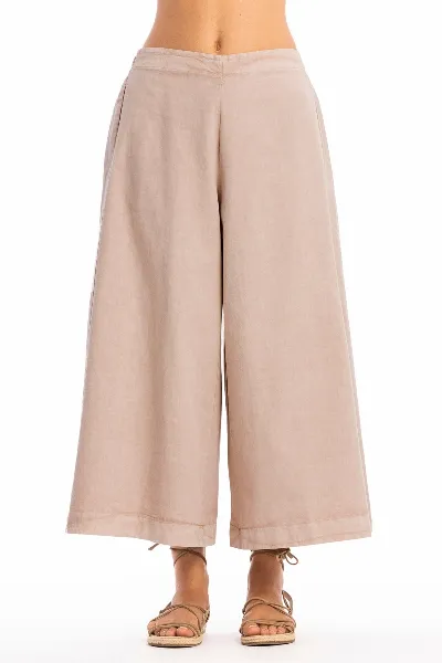 RAVENS VIEW IBIZA RAVENS VIEW IBIZA Damen vegan Hose Paloma Taupe Braun