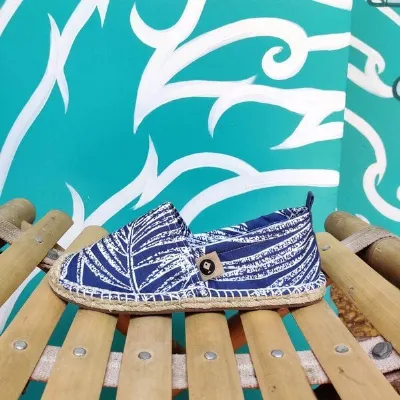 REFISHED fair fashion REFISHED fair fashion Espadrilles 'HAPPINESS' (Leaf)