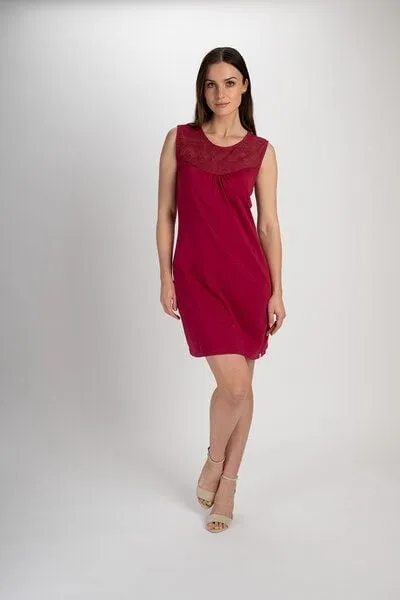 TRANQUILLO TRANQUILLO Kurzes Kleid mit Spitzendetails (S25X46)