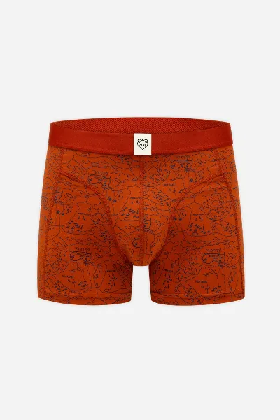 A-dam Boxer Brief Ginger Scoutmap Rot