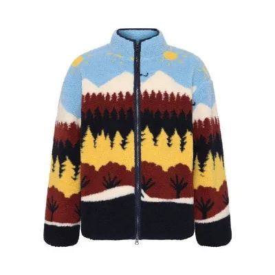 KnowledgeCotton Apparel KnowledgeCotton Apparel Lockere Teddy-Jacke FÄRÖER aus recyceltem Material Unisex