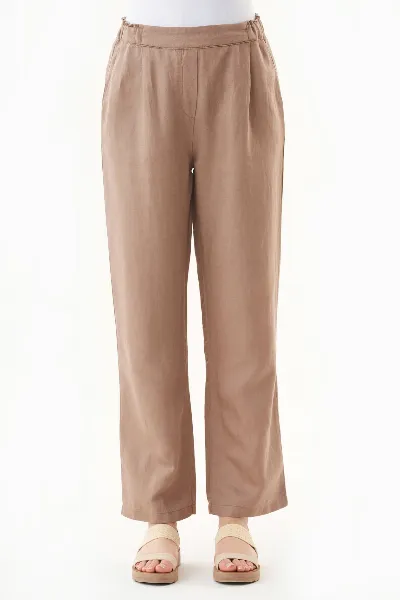 ORGANICATION ORGANICATION Damen vegan Hose Tief Taupebraun