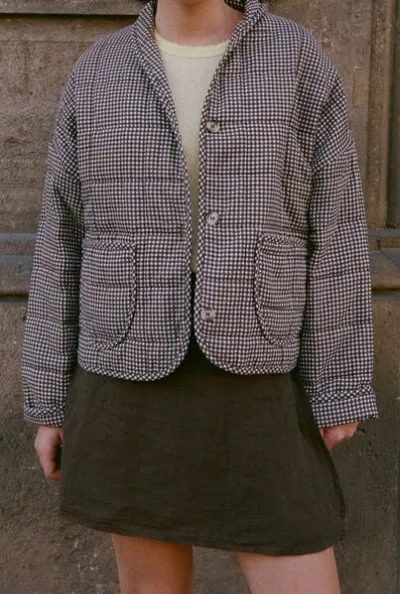 Nénés Nénés Jacke Maia – Braun kariert