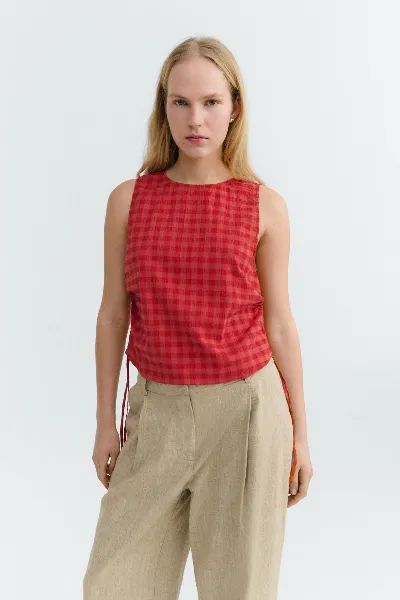 thinking mu Thinking MU Damen vegan Top Seersucker Florenz