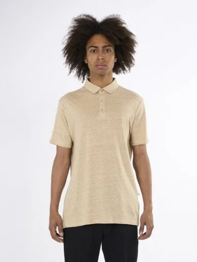 KnowledgeCotton Apparel KnowledgeCotton Apparel Poloshirt - Linen polo - aus Leinen