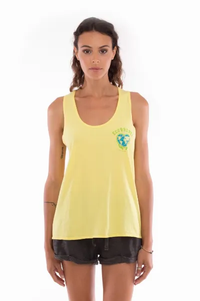 RAVENS VIEW IBIZA RAVENS VIEW IBIZA Damen vegan Top Eco Rebel Limonen