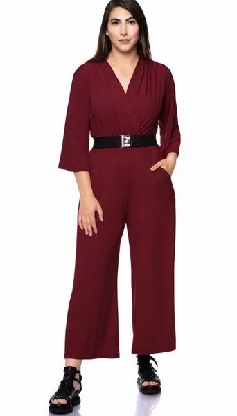 Ingoria Ingoria MARIKA Jersey-Jumpsuit im Wickel-Look