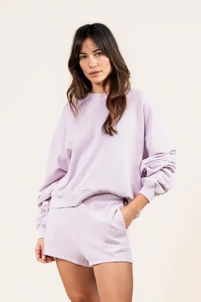 Kuyichi Kuyichi Damen vegan Sweatshirt Mohnblume Hellrosa