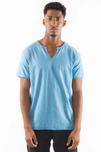 RAVENS VIEW IBIZA RAVENS VIEW IBIZA Herren vegan T-Shirt Eros Faded Denim