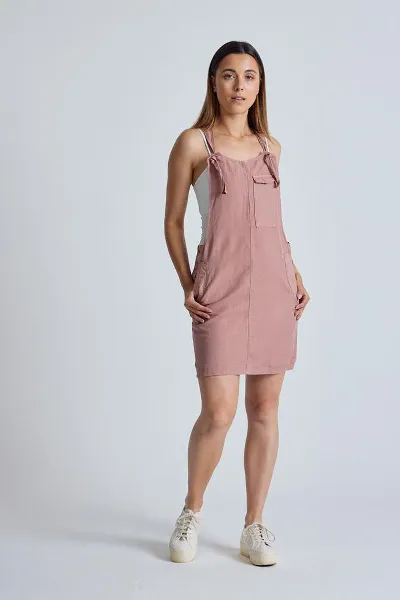 Flax and Loom Flax and Loom Damen vegan Kleid Latzhose Peggy Retro