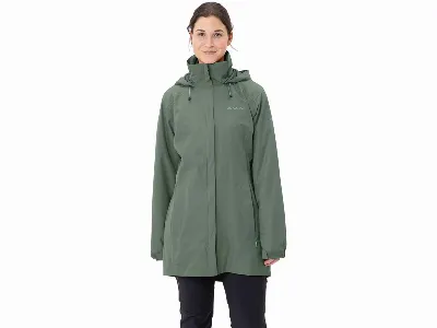 Vaude VAUDE Damen-Regen-Parka 'Escape' mit separatem Kragen, agave,
