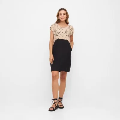 WiDDA berlin WiDDA berlin Shiftkleid TOO LINES beige aus TENCEL® und ECOVERO®