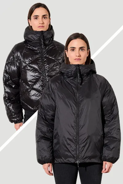 LangerChen Wendejacke Galena Schwarz