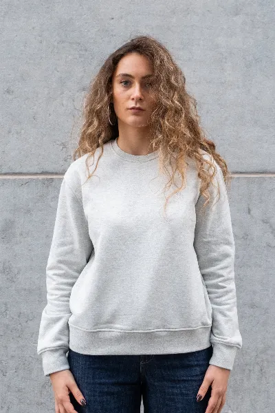 Lucid Collective Lucid Collective Damen vegan Sweatshirt Just Heather Grey