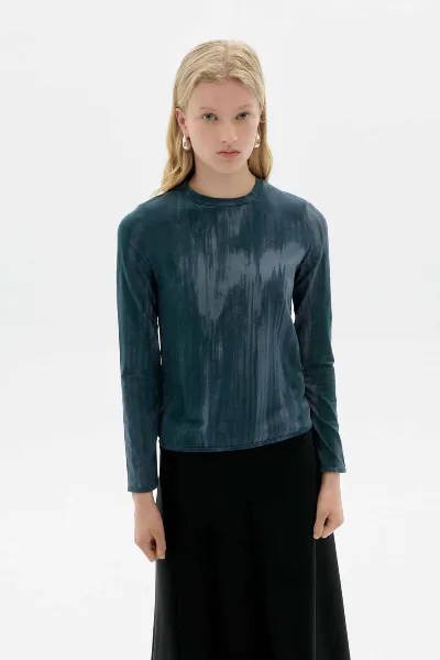 Thinking MU Longsleeve Brisa Ombre Blau