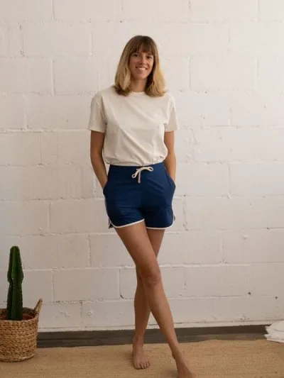 TWOTHIRDS TWOTHIRDS Basic Shirt USTICA aus recyceltem Polyester & recycelter Baumwolle