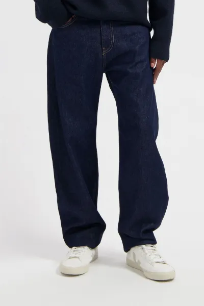 MUD Jeans MUD Jeans Herren vegan Jeans Ben Mid Baggy Dry Dunkelblau