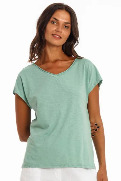 RAVENS VIEW IBIZA RAVENS VIEW IBIZA Damen vegan T-Shirt Arizona Cameo Grün