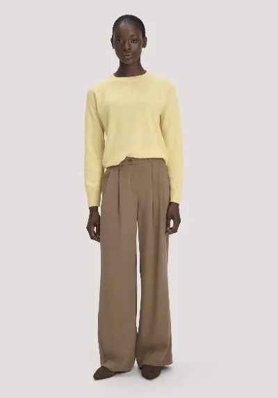 hessnatur hessnatur Damen Twill-Hose Wide Leg aus TENCEL™ Lyocell - braun