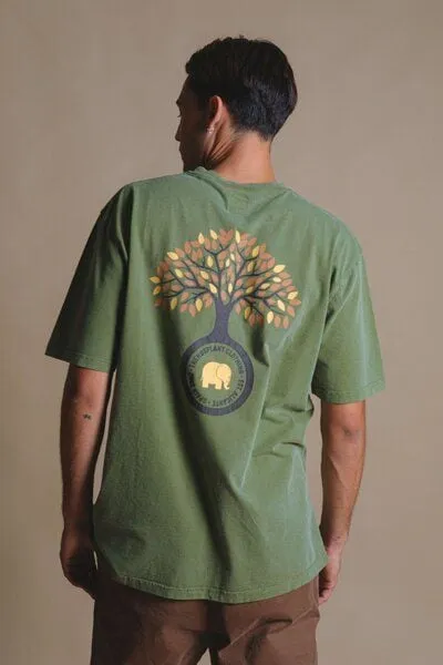 Trendsplant Trendsplant Fafe Pigment T-Shirt Forest Green