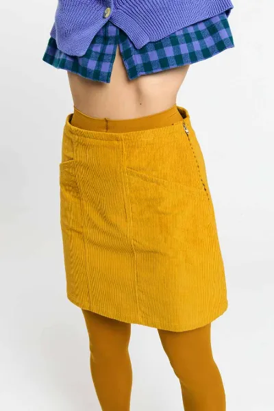 SUITE13LAB SUITE13LAB Damen vegan Rock Faro Cord Mustard
