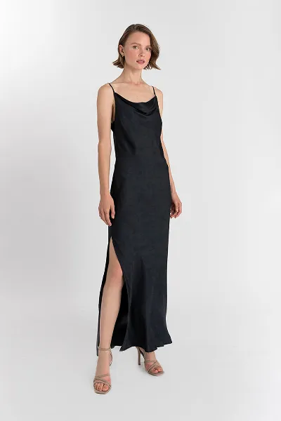 Neu Nomads Neu Nomads Damen vegan Kleid Mit Rundhalsausschnitt