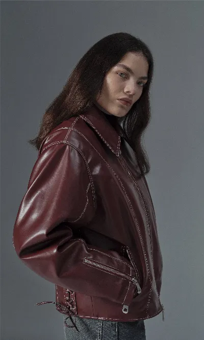 Prev Prev Herren vegan Jacke Robin Bordeaux