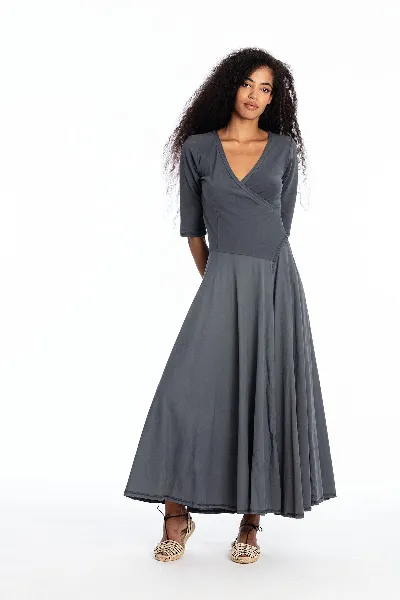 RAVENS VIEW IBIZA RAVENS VIEW IBIZA Damen vegan Kleid Veronika Lava Blau
