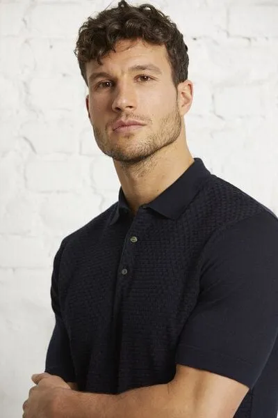 Wunderwerk Wunderwerk Herren Poloshirt aus Bio-Baumwolle Polo waffle knitmix 1/2 male
