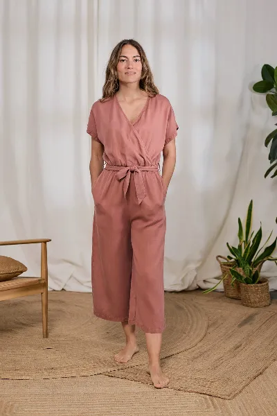TWOTHIRDS TWOTHIRDS Damen vegan Jumpsuit Irokese Adobe Rose
