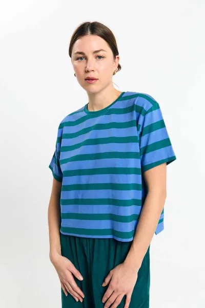 SUITE13LAB SUITE13LAB Damen vegan Top Isquia Stripes In