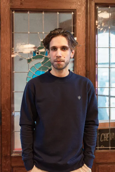 Lucid Collective Lucid Collective Herren vegan Sweatshirt Just Blue