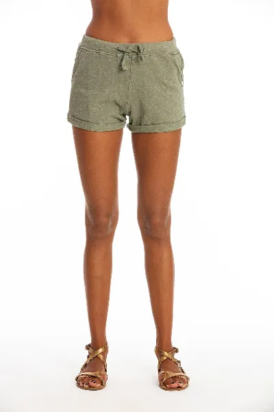 RAVENS VIEW IBIZA RAVENS VIEW IBIZA Damen vegan Mini Shorts Sunset Khaki Grün