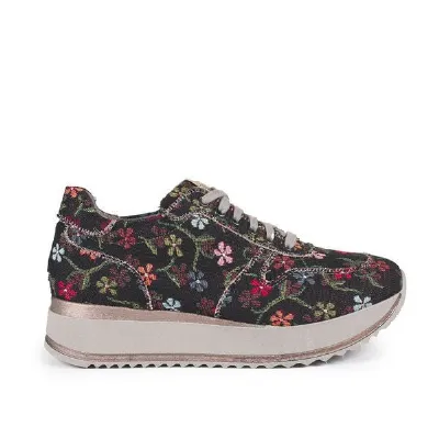 Risorse Future Risorse Future Asia Damensneaker Blümchen Black