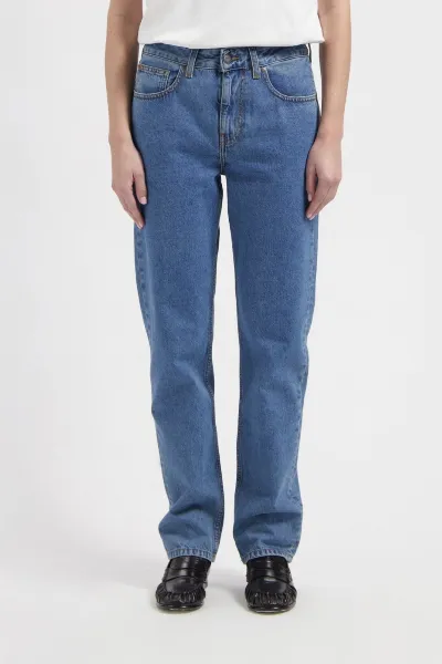 MUD Jeans MUD Jeans Damen vegan Jeans Mid Straight Go Stone Vintage